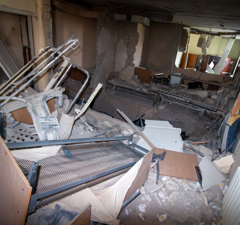 Destruction After the Shelling of the Perinatal Center