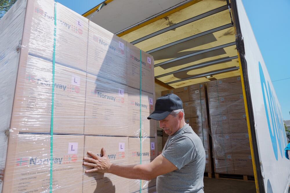 Humanitarian aid in Novoraisk
