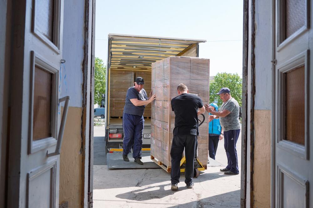 Humanitarian aid in Novoraisk