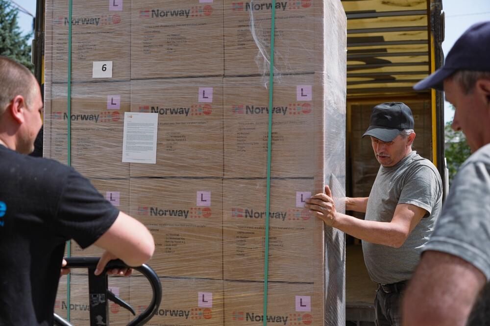 Humanitarian aid in Novoraisk