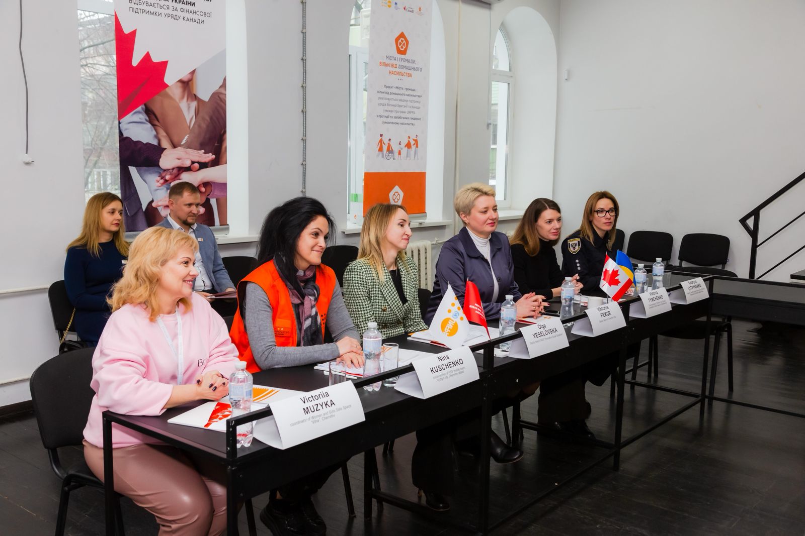 Minister of Foreign Affairs of Canada Melanie Joly meets with representatives of specialised services supported by UNFPA in Chernihiv