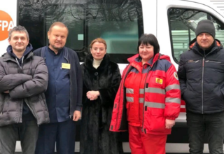 Mobile gynaecological team of UNFPA, the United Nations Population Fund in Ukraine, in Zaporizhzhia