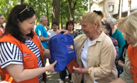 1,520 dignity kits were distributed to elderly women from Kyiv, Chernihiv, and Sumy regions in May 2023.