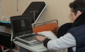Work of the mobile gynaecological team of UNFPA, the United Nations Population Fund in Ukraine. 