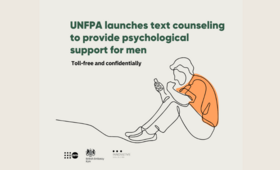 UNFPA has launched a psychological support online chat for men
