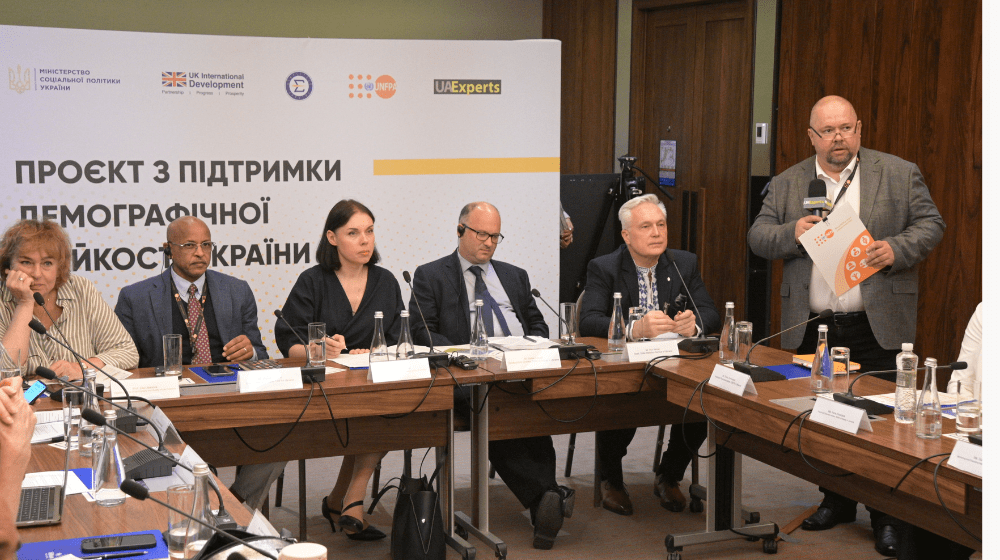 Presentation of a project project aimed to strengthen Ukraine's demographic resilience.