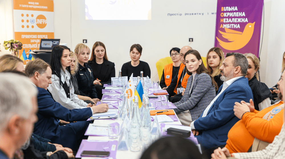 The United Nations Population Fund (UNFPA), together with the United Kingdom's Ambassador to Ukraine, Martin Harris, and with Na