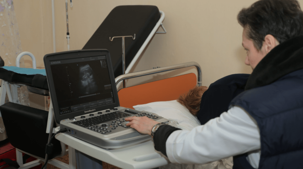 Work of the mobile gynaecological team of UNFPA, the United Nations Population Fund in Ukraine. 
