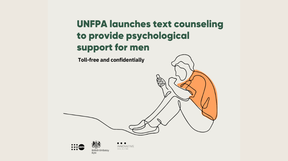 UNFPA has launched a psychological support online chat for men