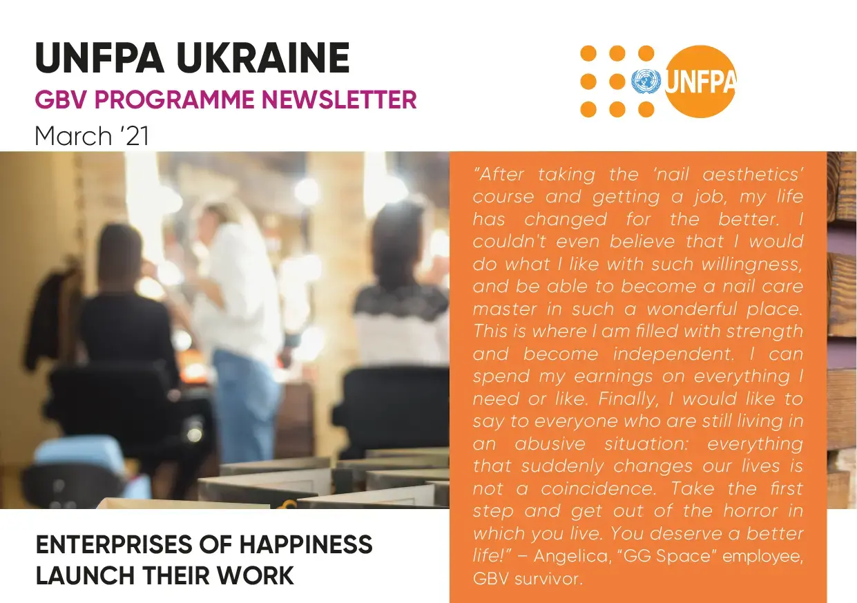 Newsletter UNFPA Ukraine / GBV programme