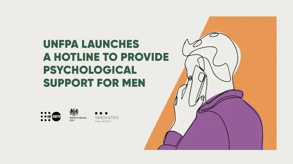 UNFPA, with UK support, launches a hotline to provide psychological support for men 