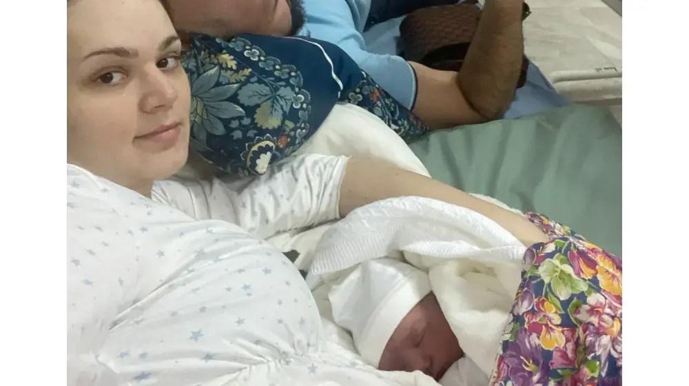 In her words: Air raid sirens, a baby’s first cry. Giving birth during conflict in Ukraine