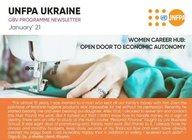 Newsletter UNFPA Ukraine / GBV programme