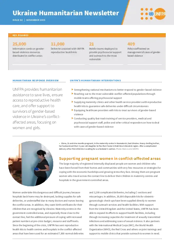 Ukraine Humanitarian Newsletter