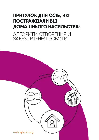 Притулок для осіб, які постраждали від домашнього насильства: алгоритм створення й забезпечення роботи